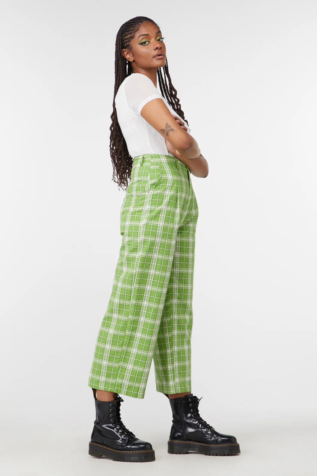 Dazed Tartan Wide Leg Pant - Image 3
