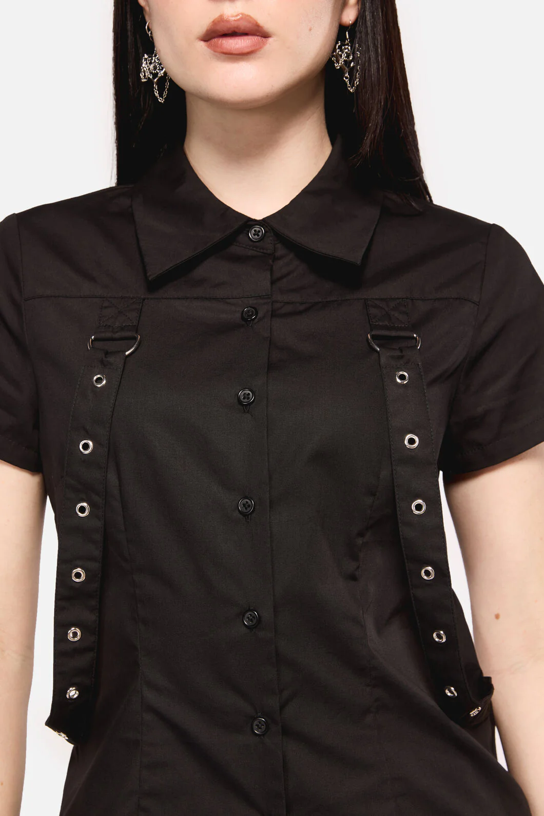 Defiant Punk Trim Blouse - Image 6