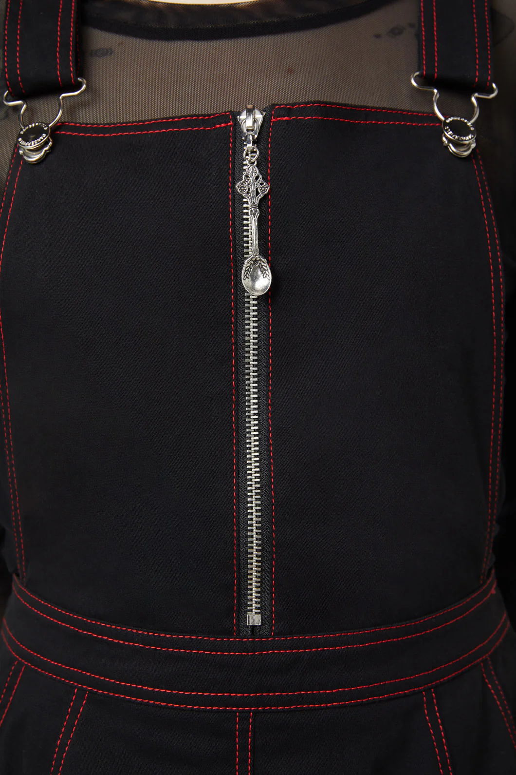 Defrauded Contrast Stitch Pinafore - Image 5