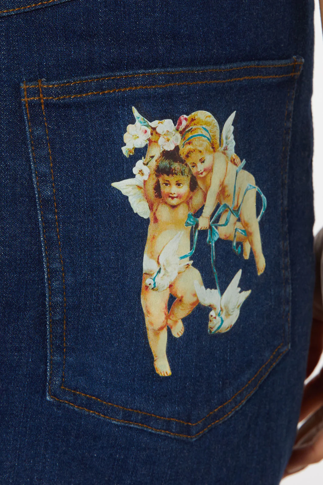Denim Cherub Mini Skirt - Image 5