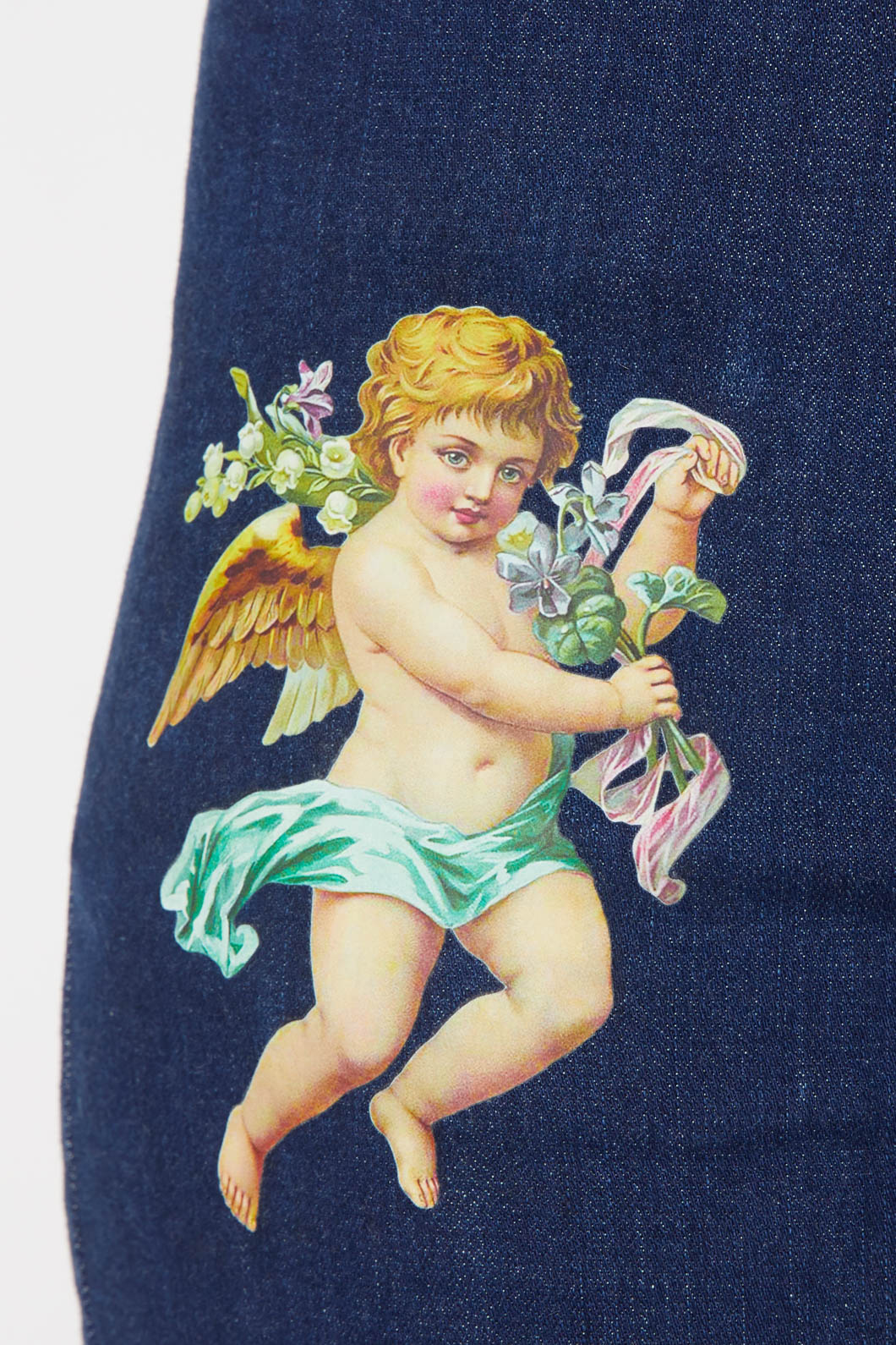 Denim Cherub Print Jean - Image 15