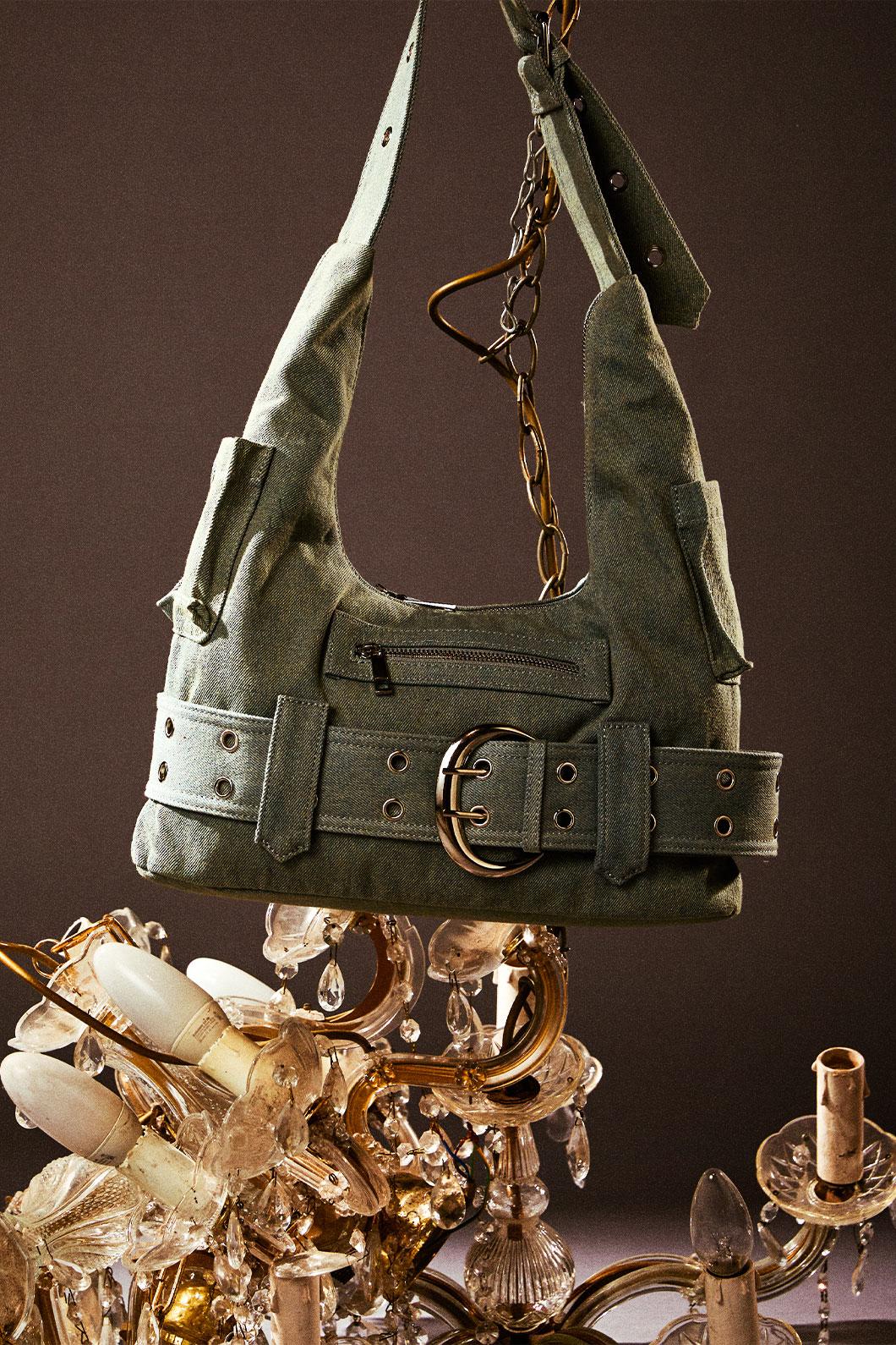 Denim Slouch Bag - Image 8