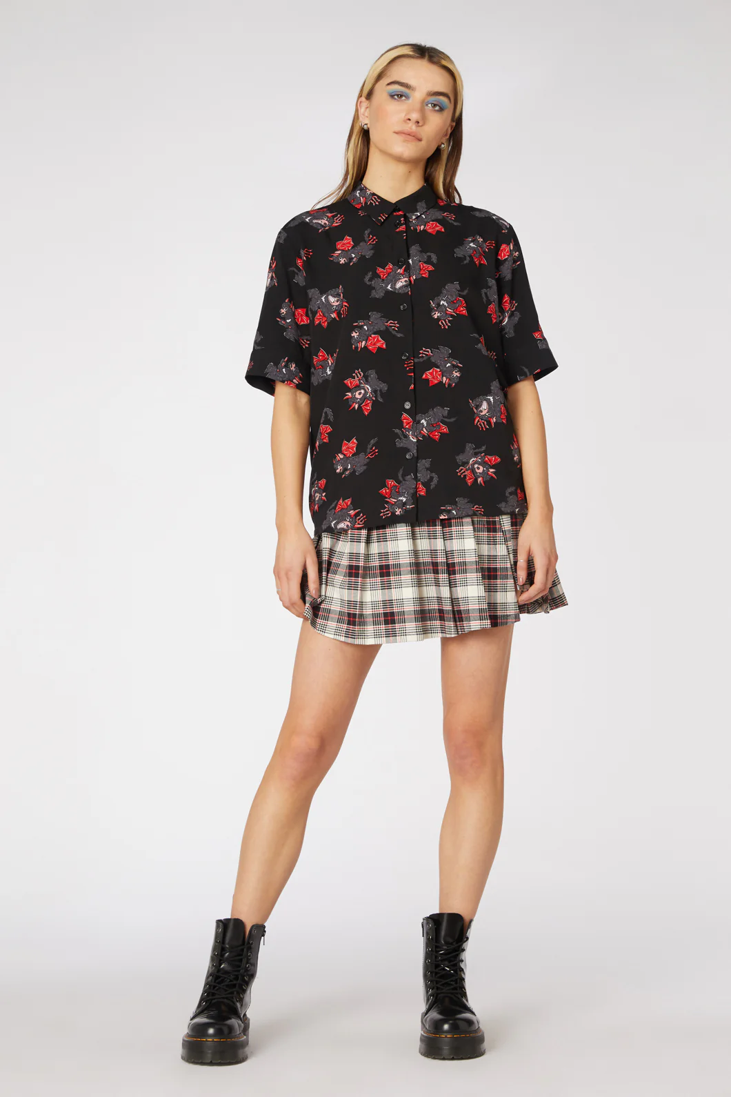 Devil Loose Viscose Blouse - Image 2