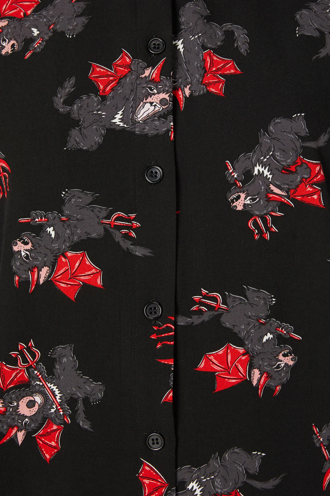Devil Loose Viscose Blouse - Image 5
