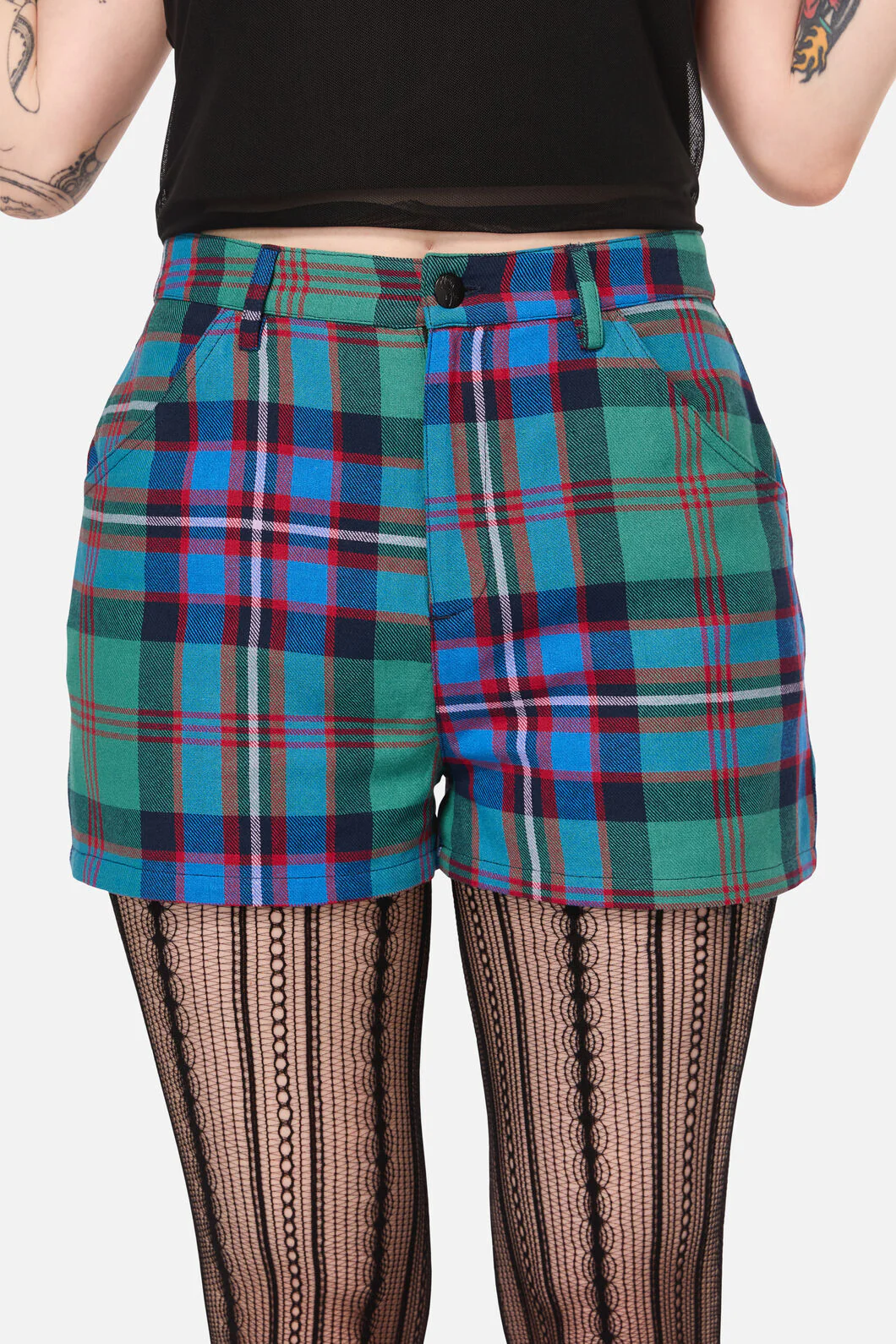 Diablo Goth Tartan Short - Image 5