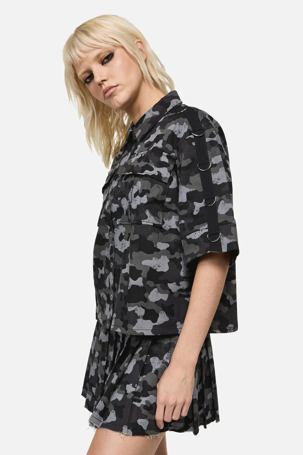 Disruptive Camo Boxy Crop Shirt - Image 4