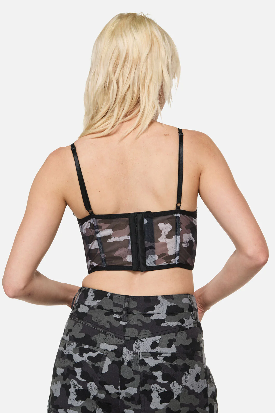 Disruptive Camo Mesh Corset - Image 3