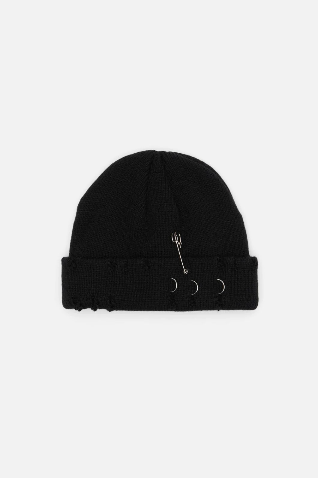 Distressed & Pierced Beanie - Image 3