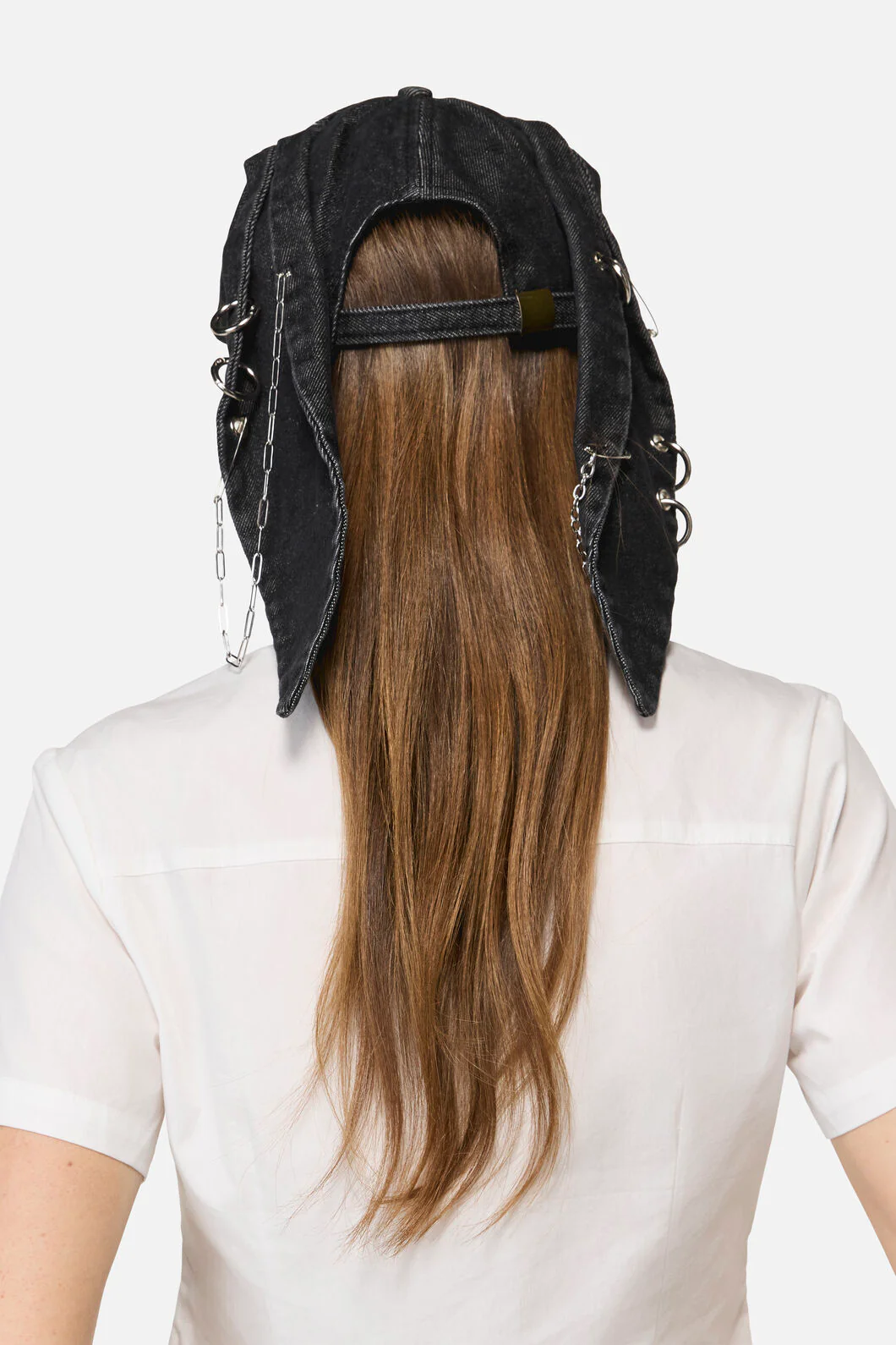Distressed Pierced Cap with Ears - Image 4