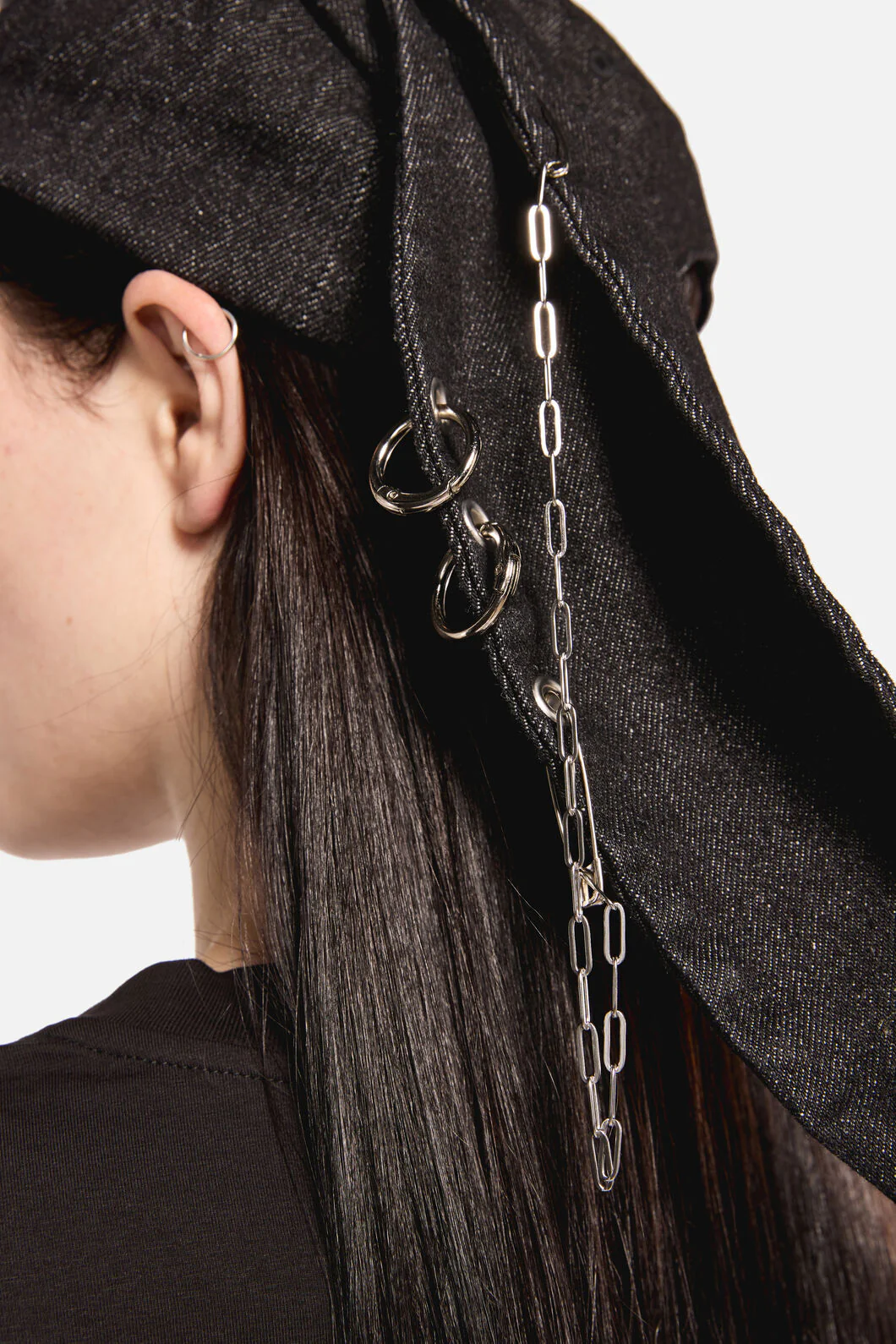 Distressed Pierced Cap with Ears - Image 7