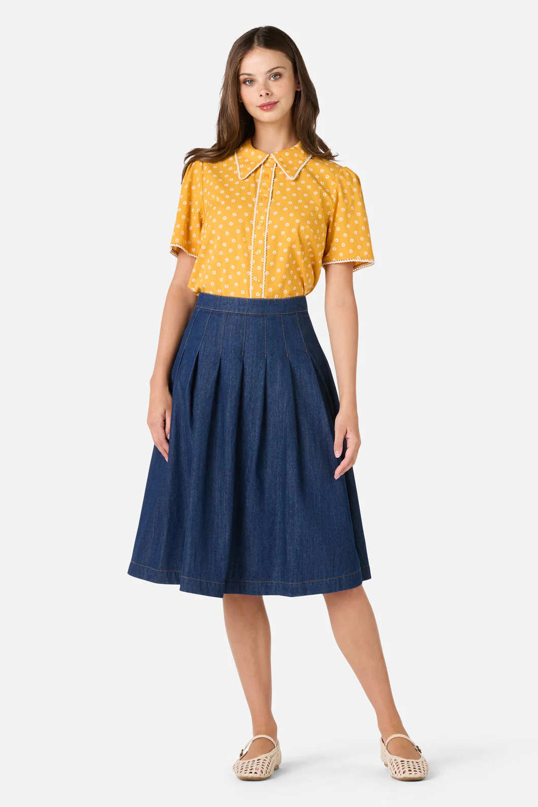 Ditsy Daisy Retro Blouse - Image 9
