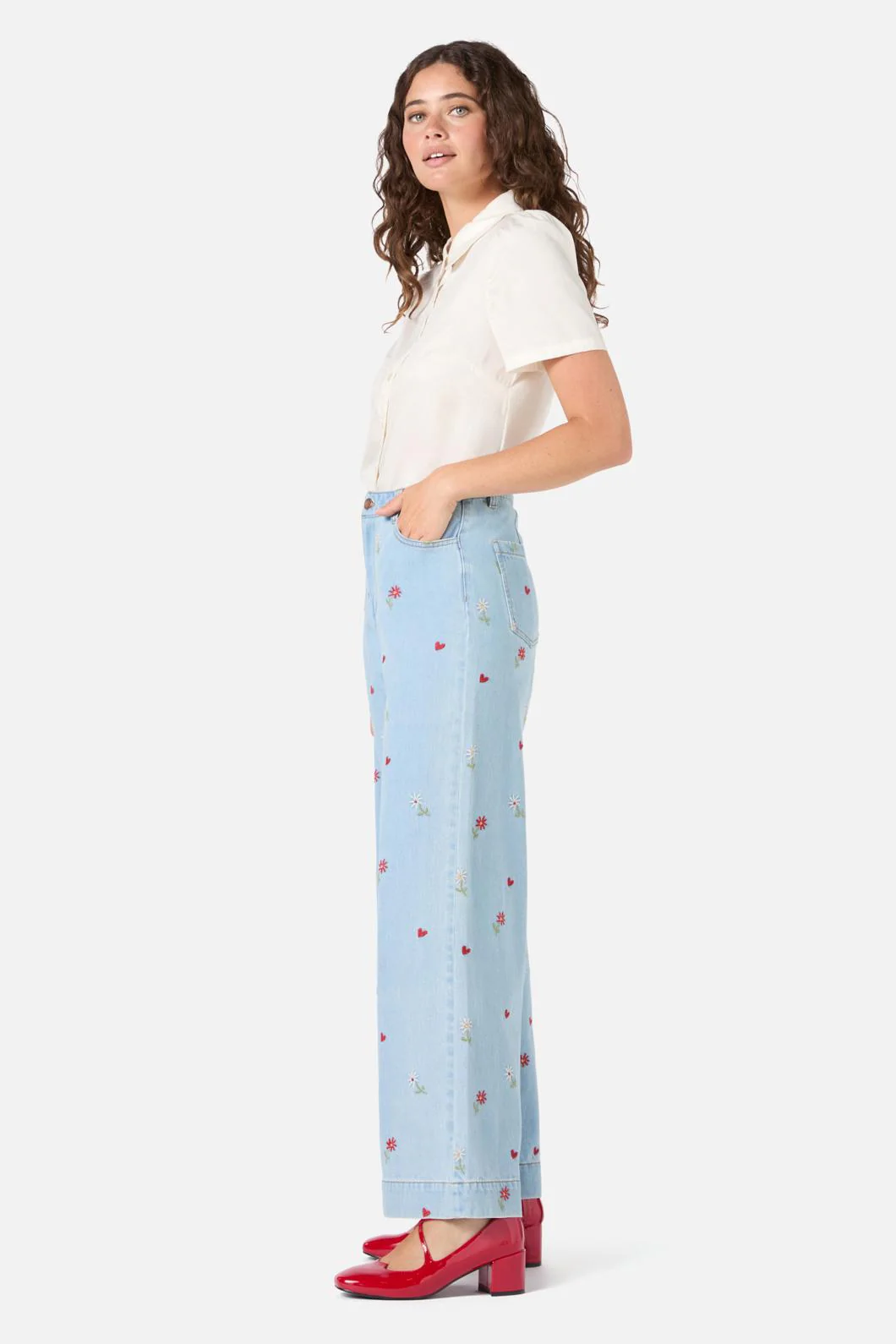 Ditsy Embroidered Jean - Image 5