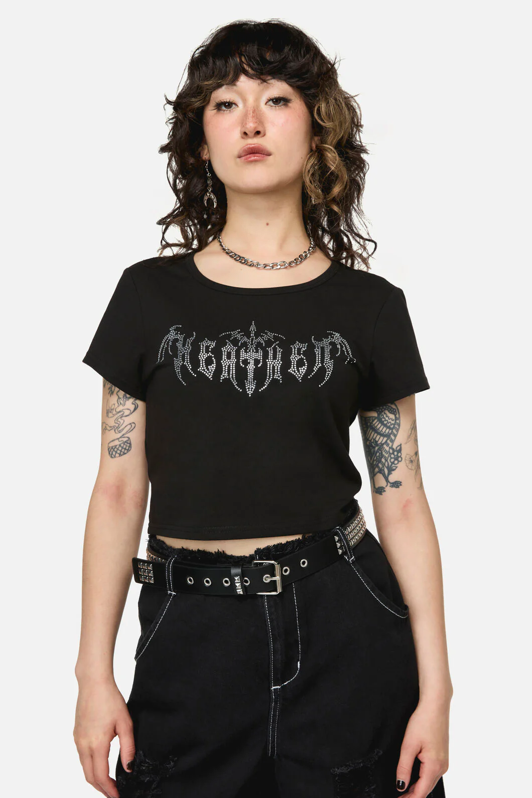 Divination Goth Crop Tee - Image 2