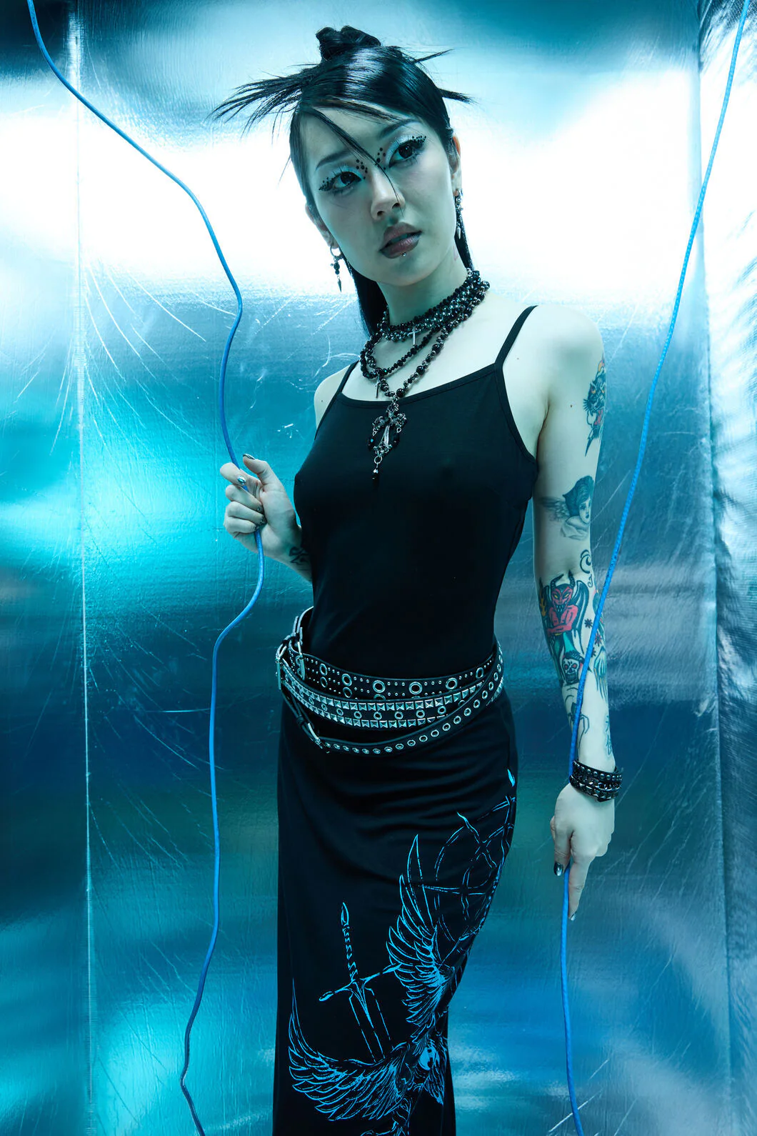 Divination Goth Maxi Dress - Image 2