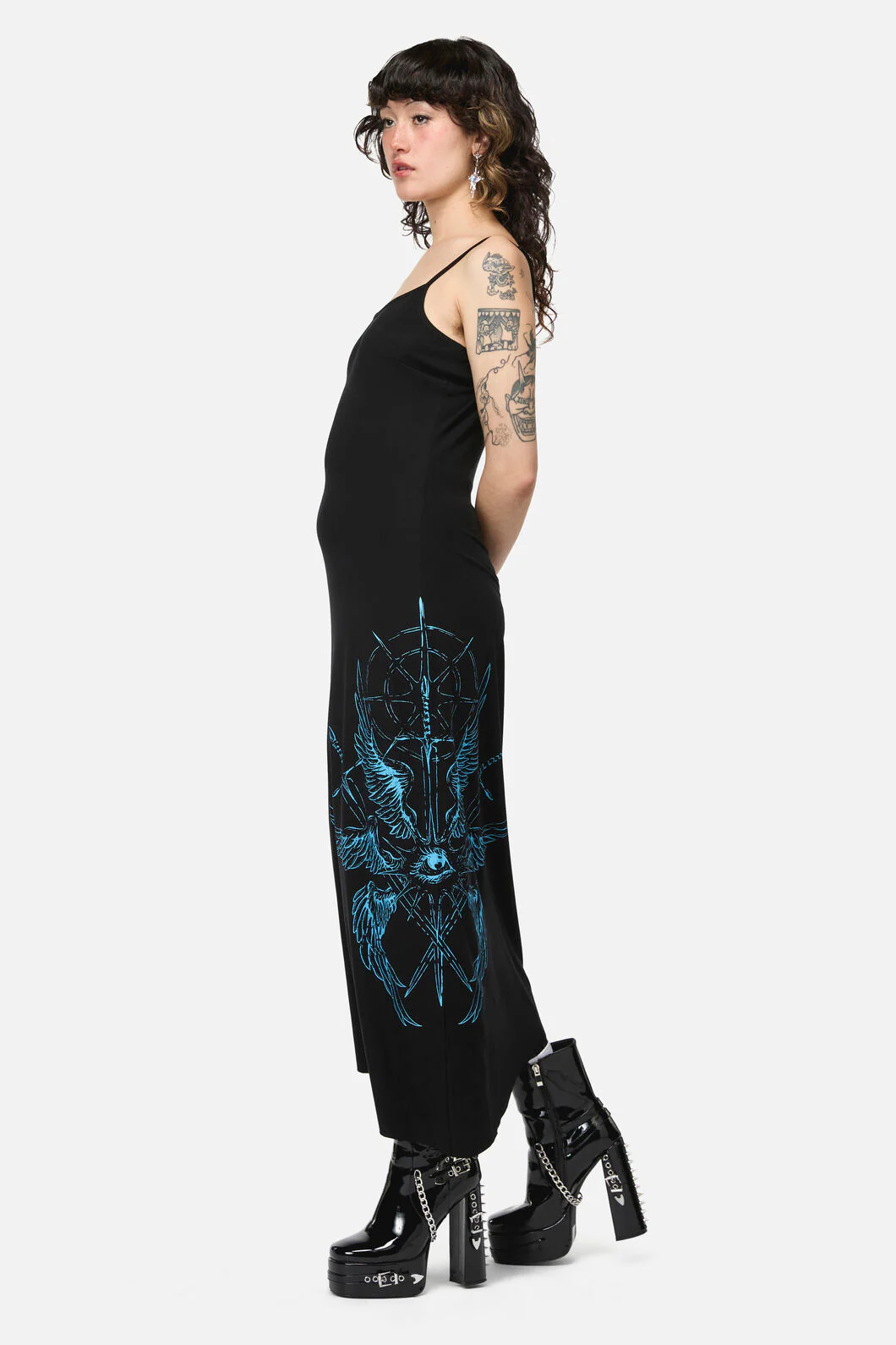 Divination Goth Maxi Dress - Image 3