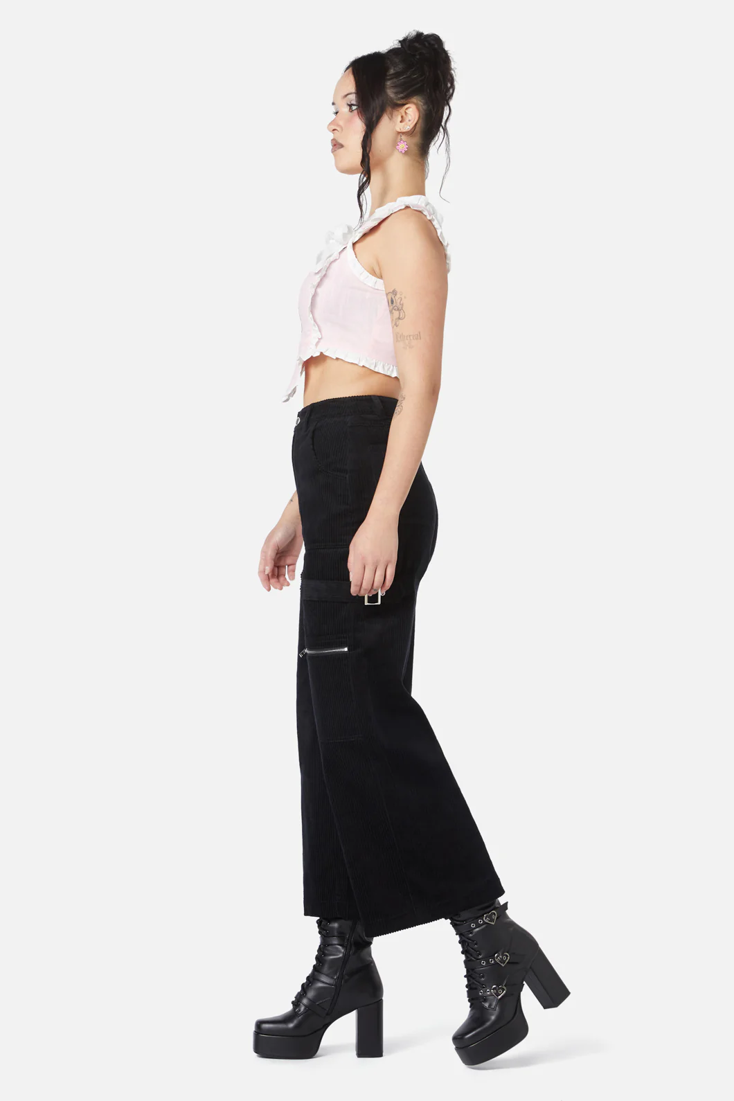 Dolly Cord Wide Leg Cargo - Image 3