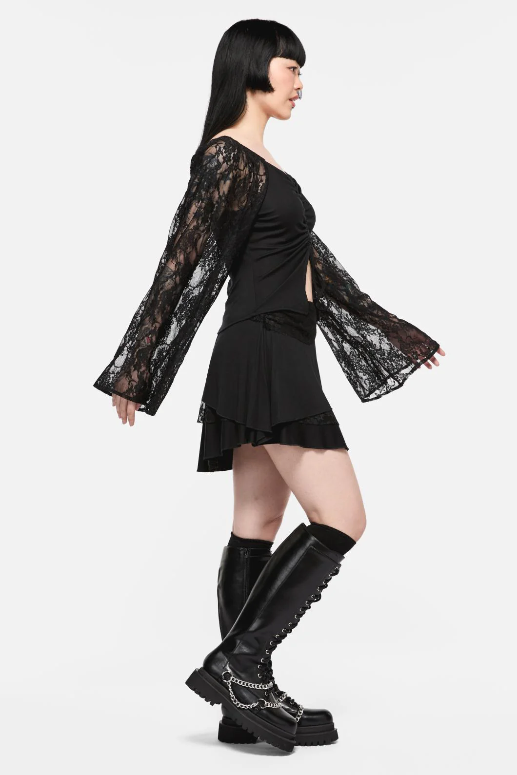 Dragons Grove Lace Sleeve Top - Image 3