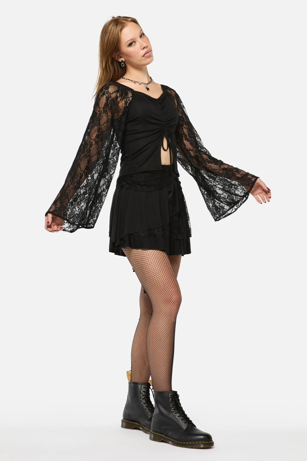 Dragons Grove Lace Sleeve Top - Image 9