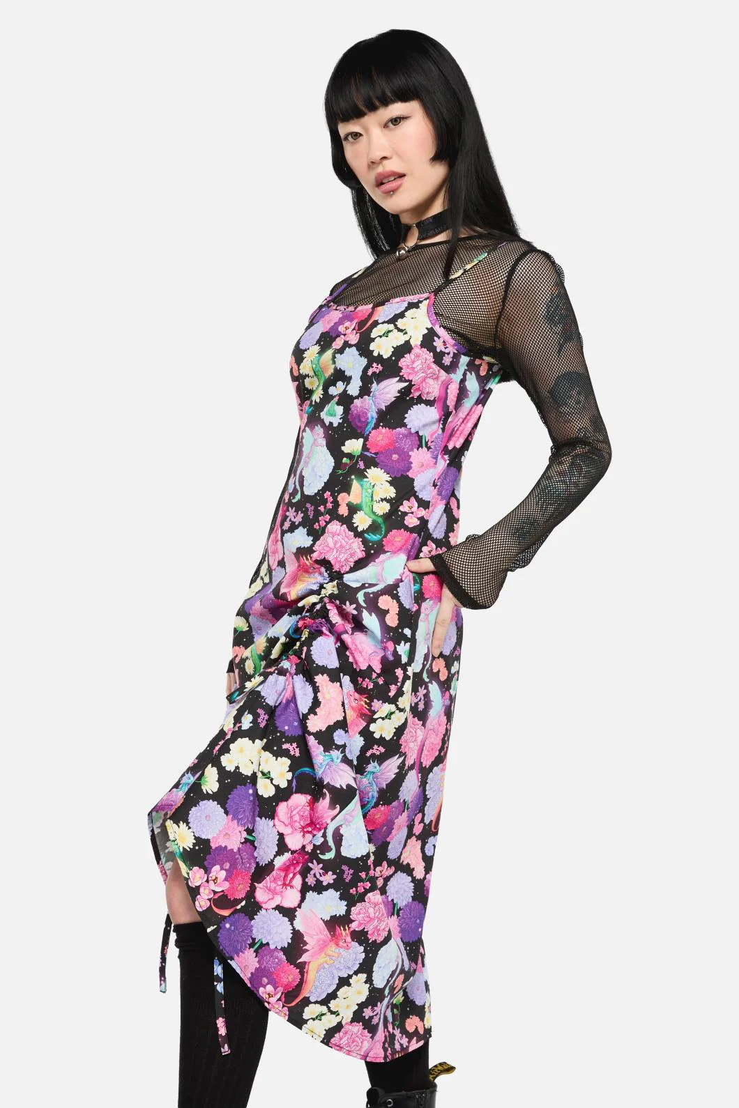 Dragons Grove Drawstring Slip Dress - Image 2