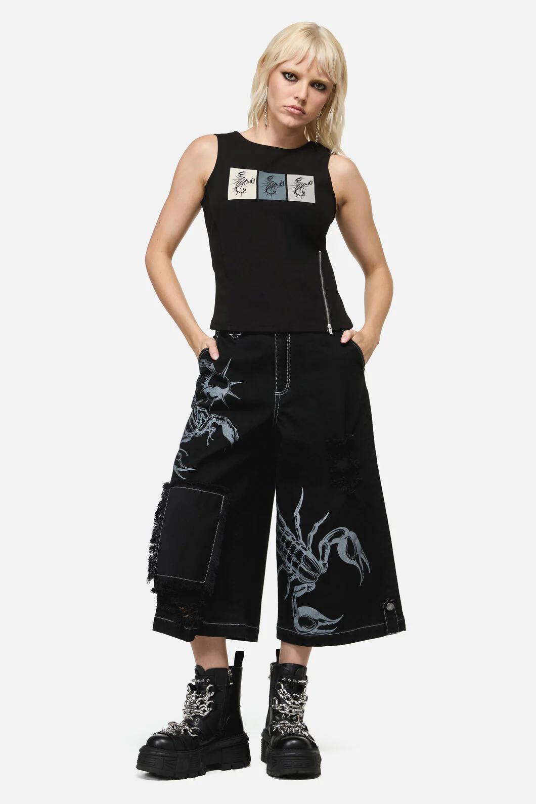 Dread Zipper Tank Top - Image 4