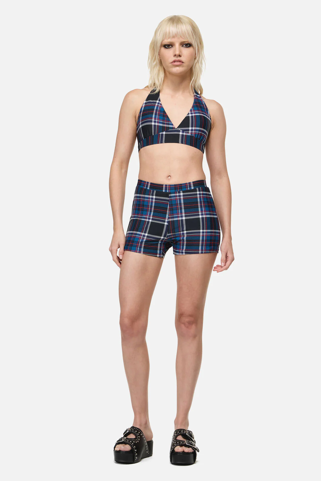 Edgy Tartan Bikini Top  - Image 2