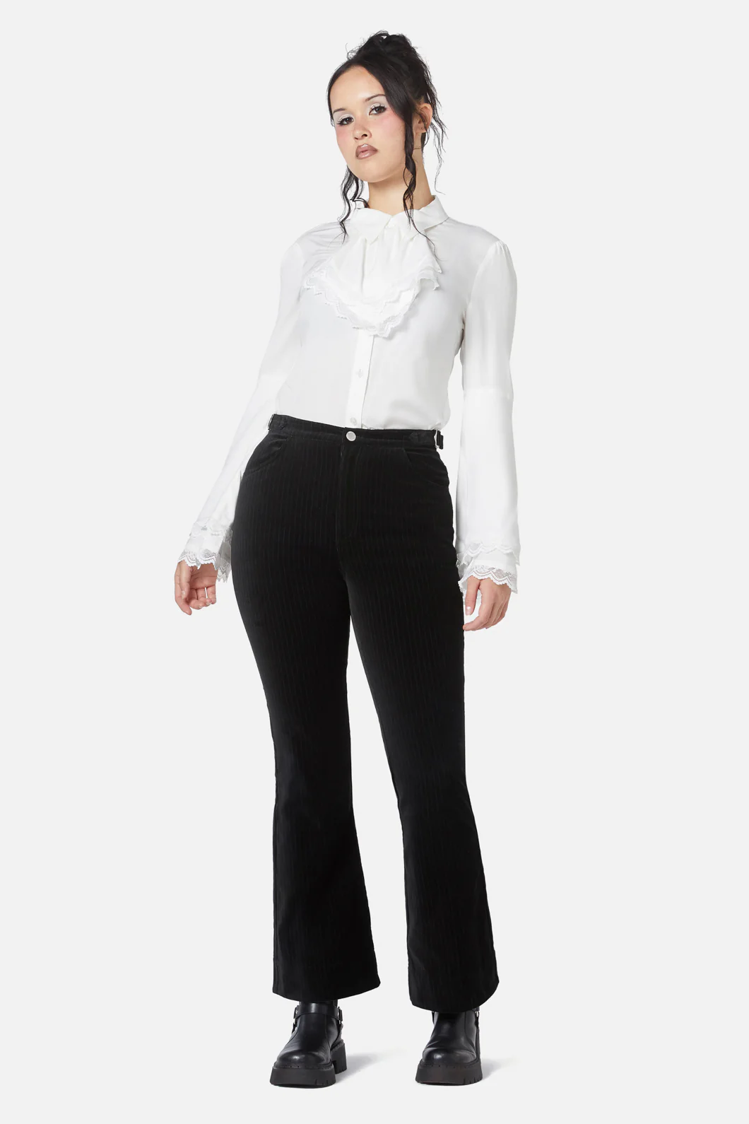 Elegy Velvet Wide Leg Pants - Image 2