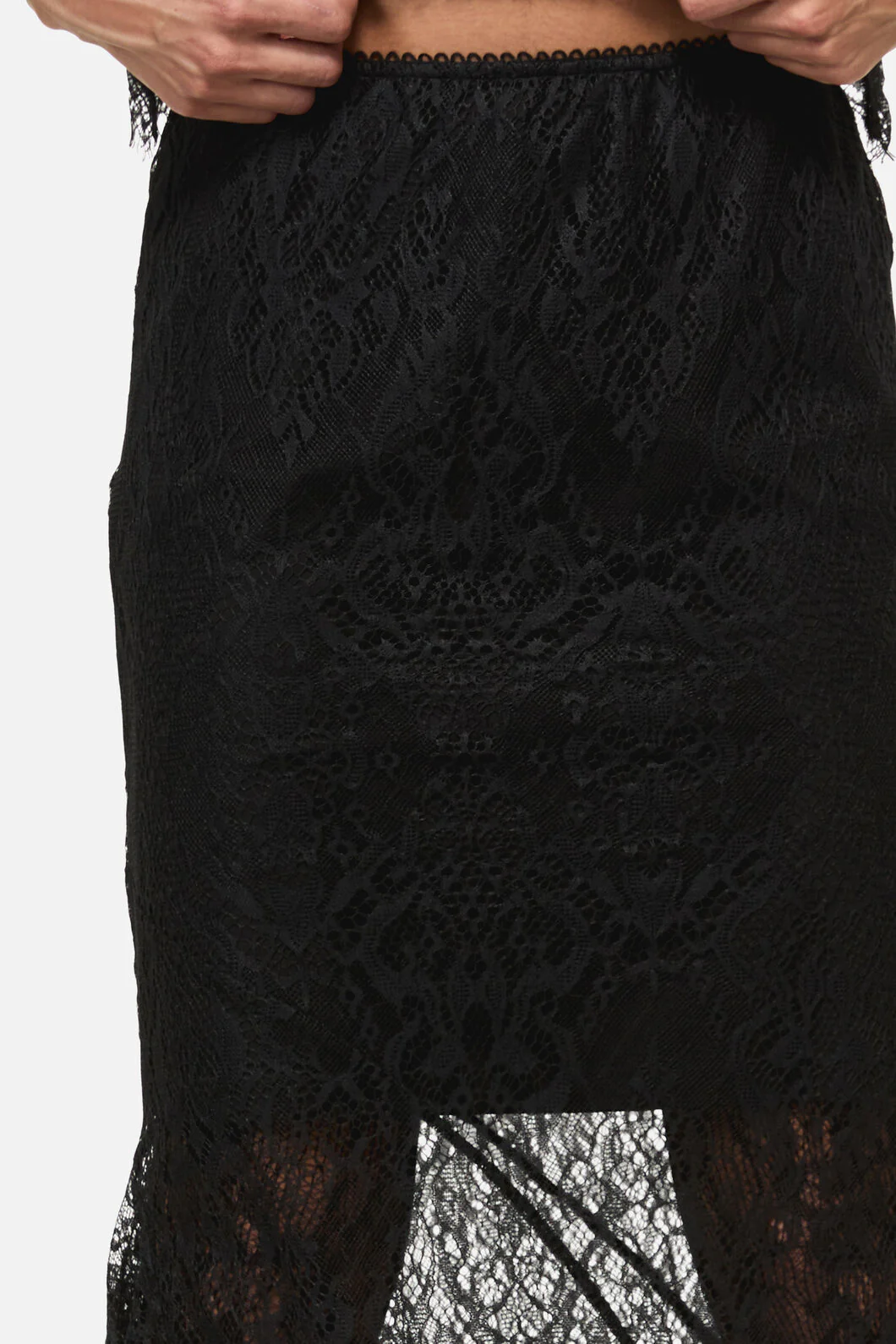 Ellen Lace Goth Formal Skirt - Image 5