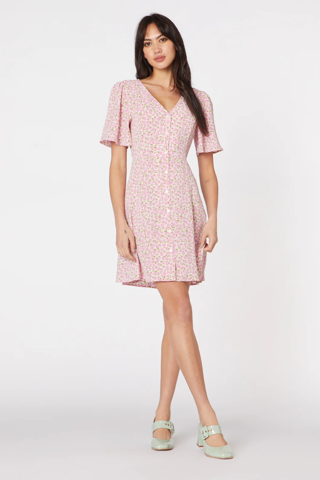 Elsa Ditsy Mini Dress - Image 11