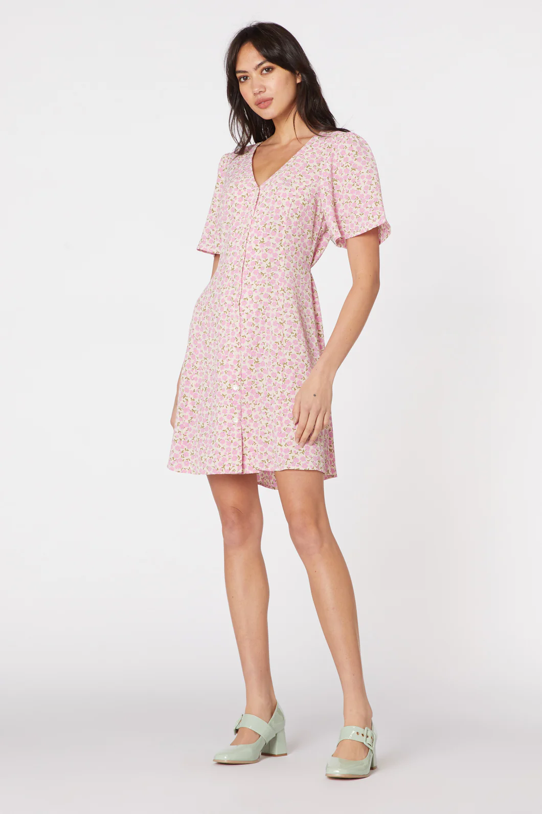 Elsa Ditsy Mini Dress - Image 12