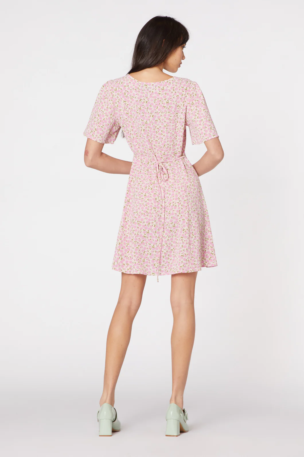 Elsa Ditsy Mini Dress - Image 13