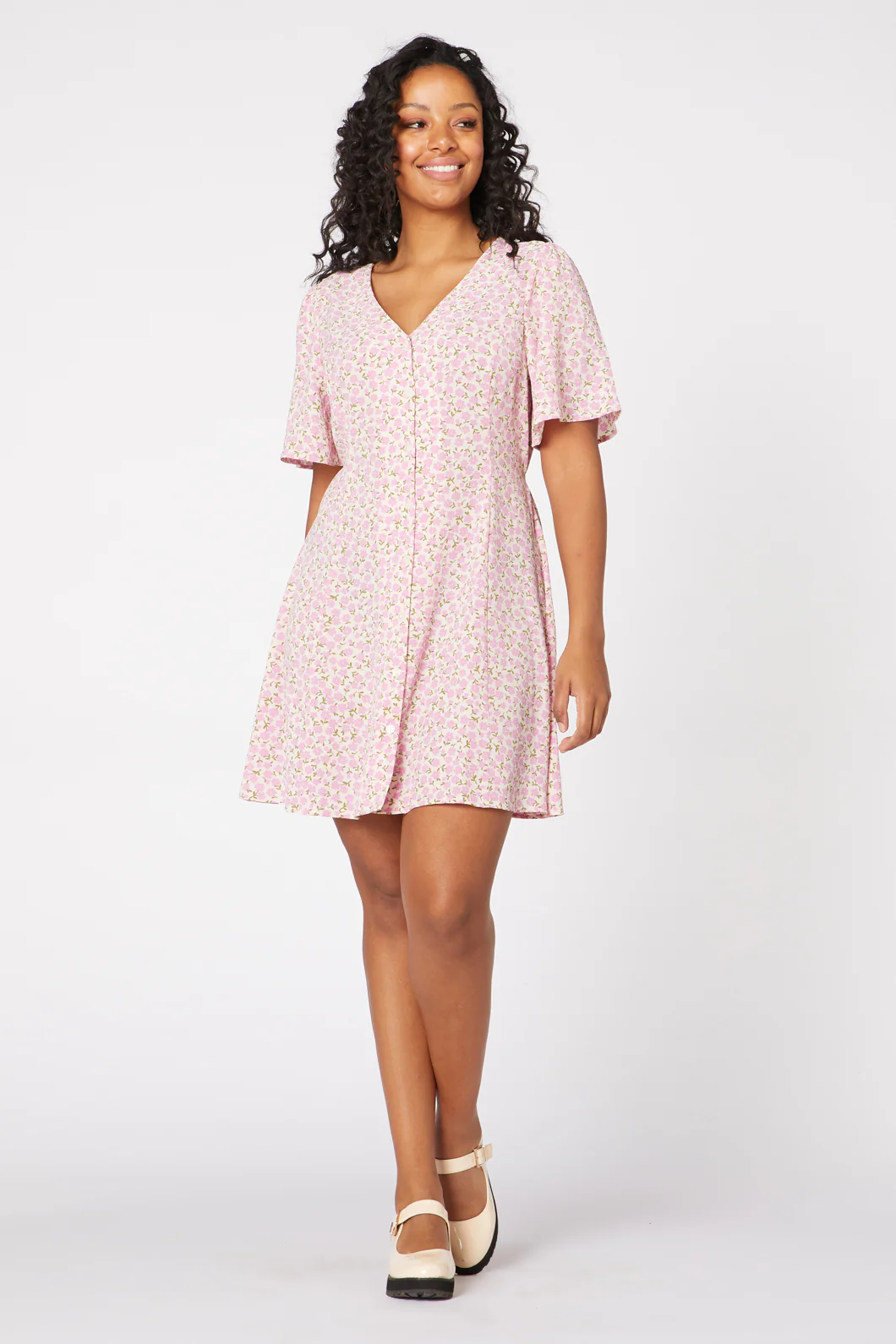 Elsa Ditsy Mini Dress - Image 8