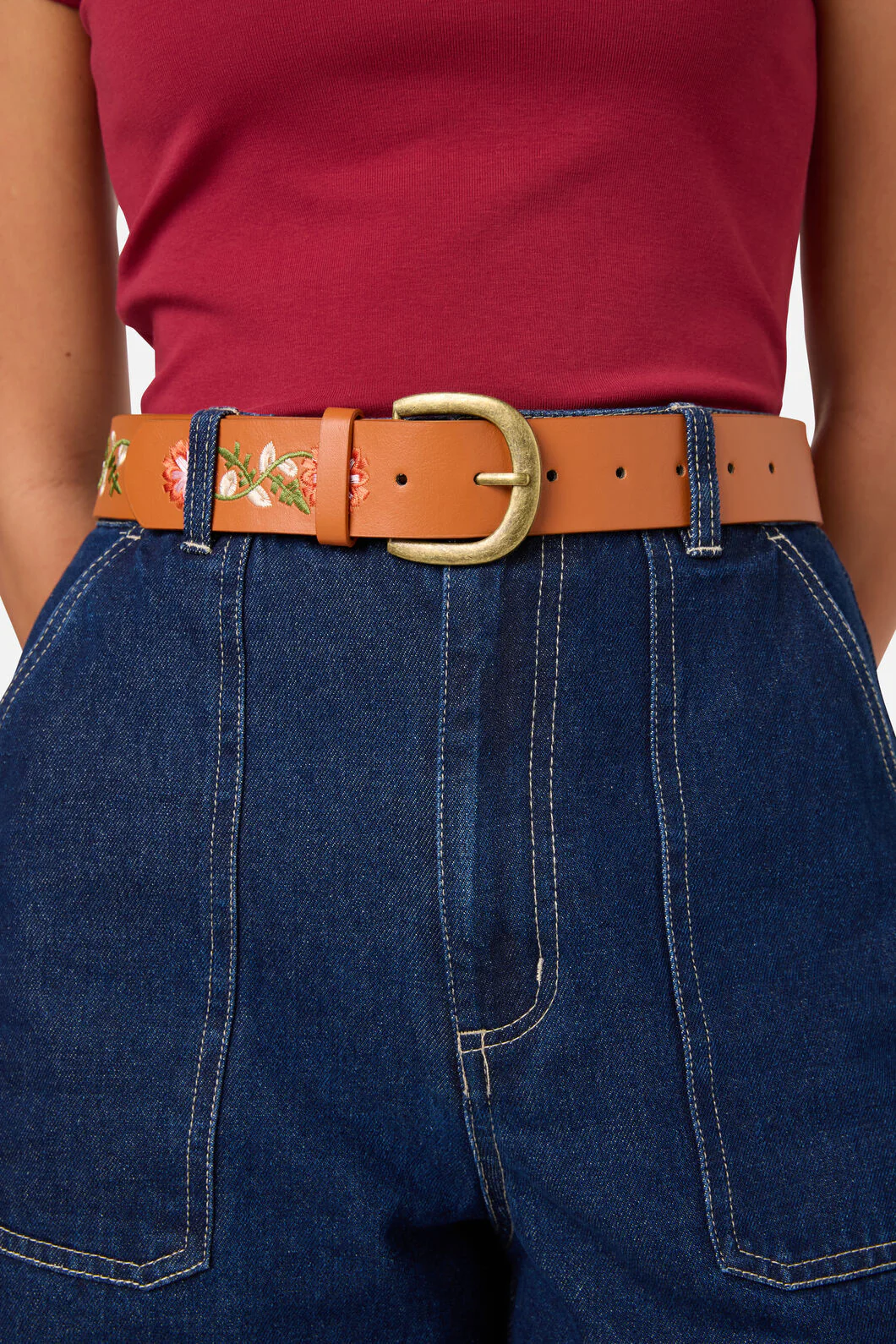 Embroidered Stud Belt - Image 2