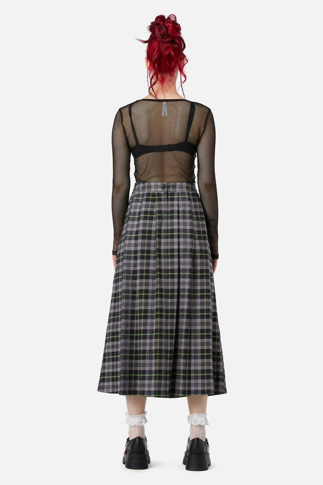 Encounter Tartan Midi Skirt - Image 5