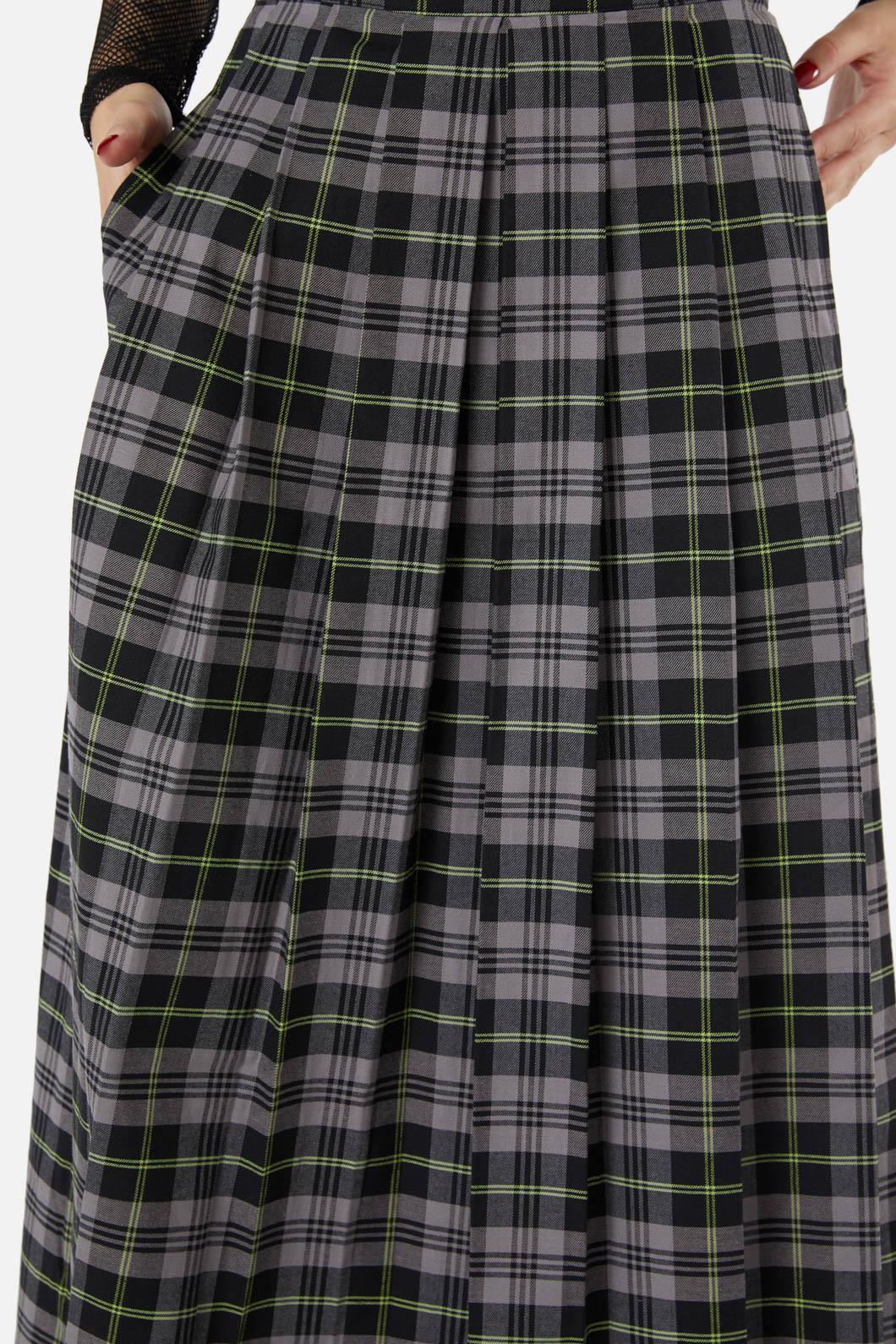 Encounter Tartan Midi Skirt - Image 6