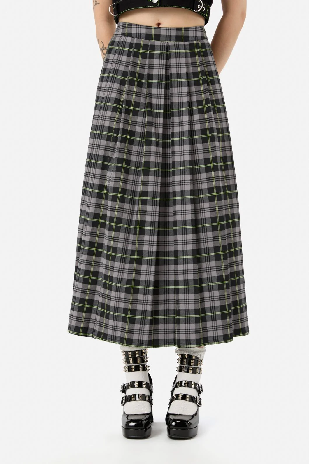 Encounter Tartan Midi Skirt - Image 7