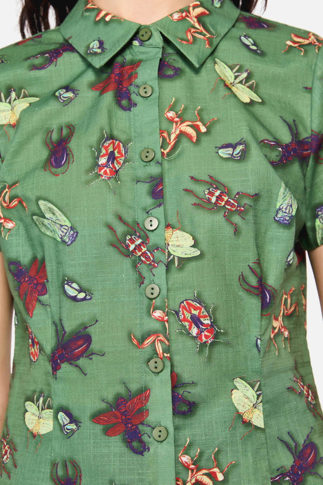 Entomology Print Blouse - Image 5