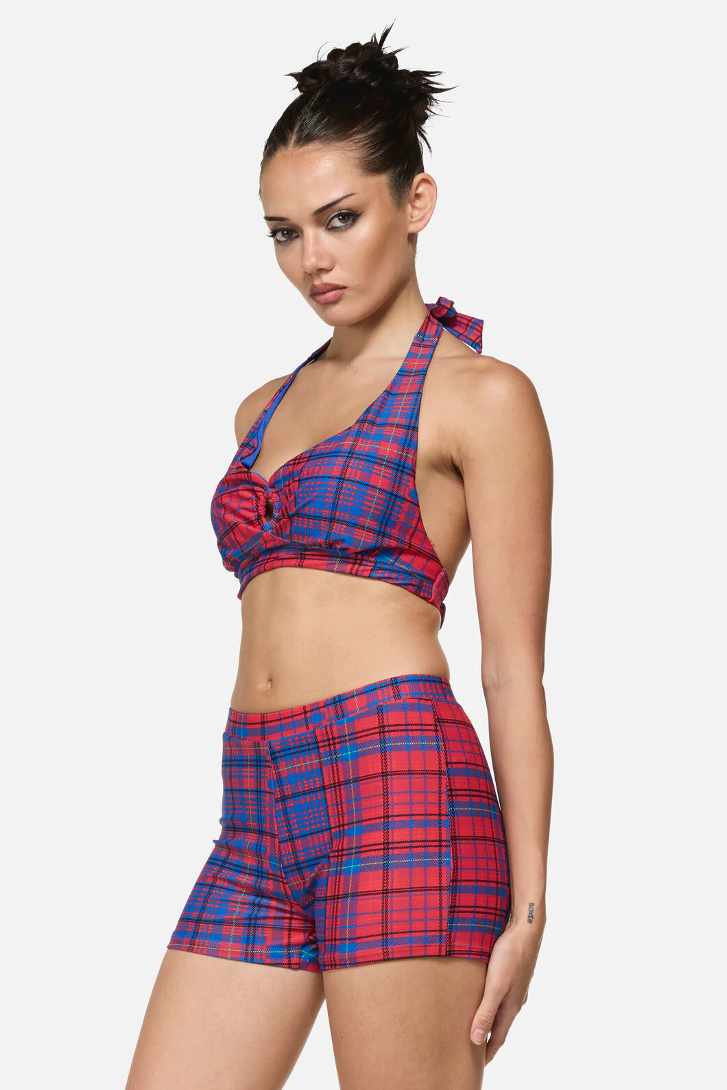 Envy Tartan Swim Bottoms - Image 3