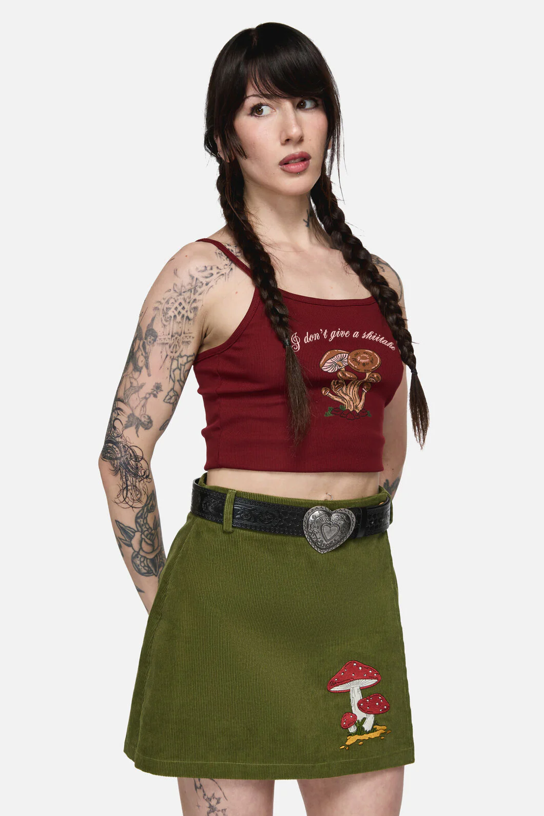 Etched Heart Belt