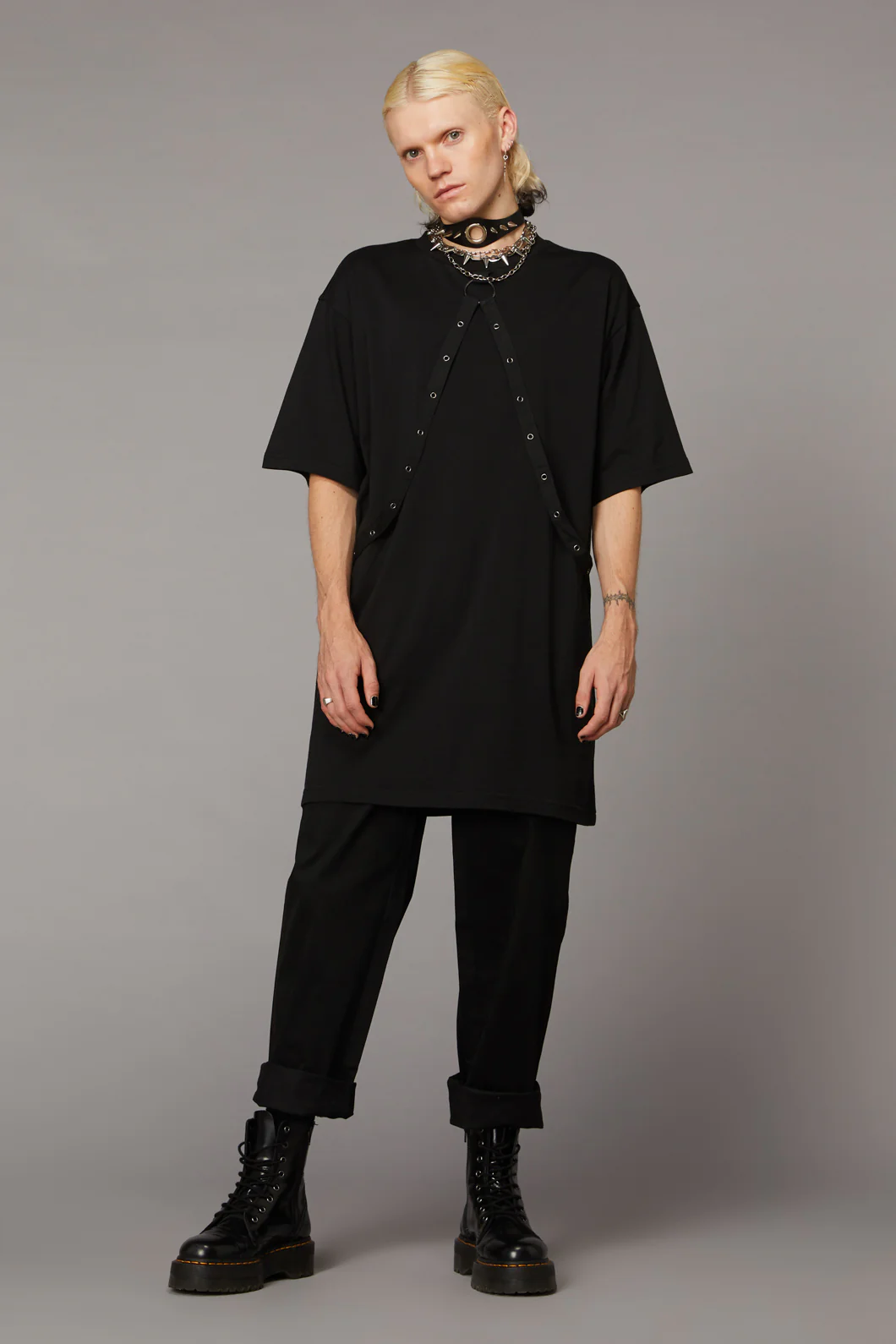 Eyelet Trim Dress - Image 3