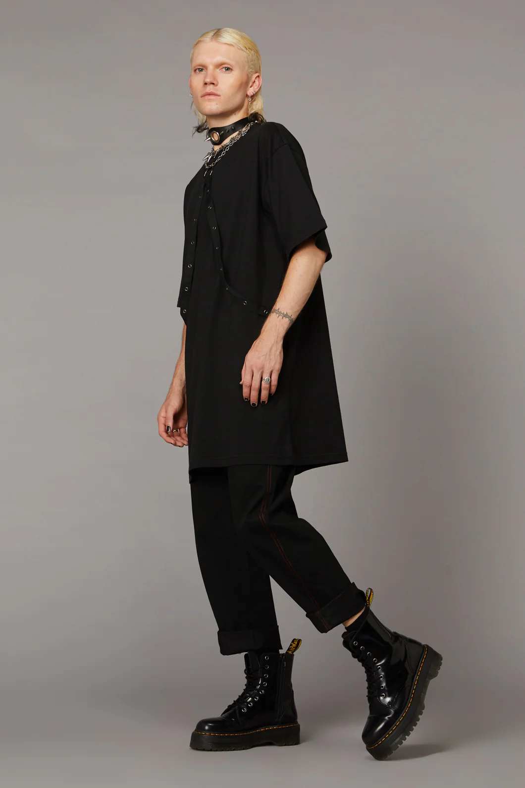 Eyelet Trim Dress - Image 4