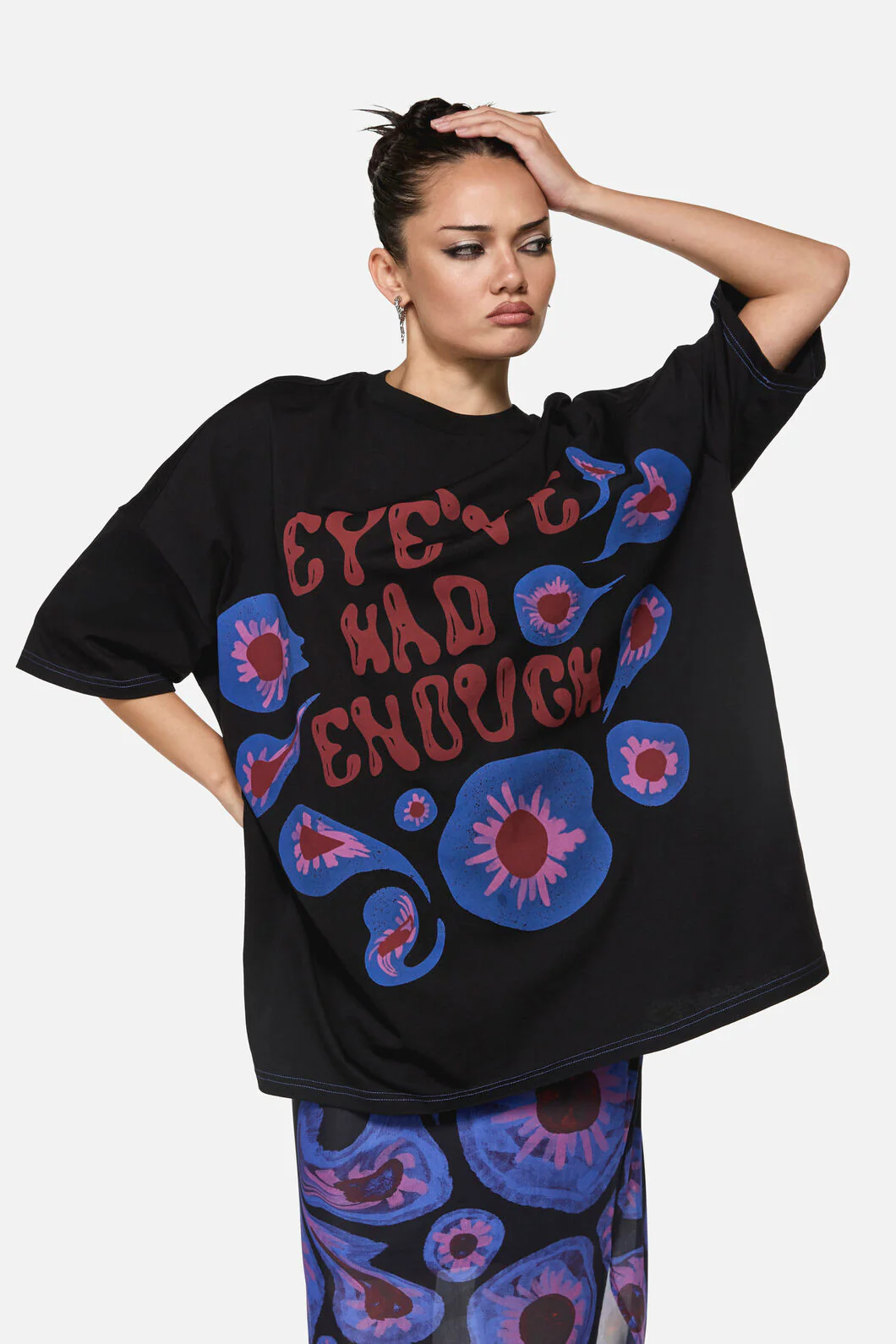 Eye'Ve Had Enough Oversize Tee