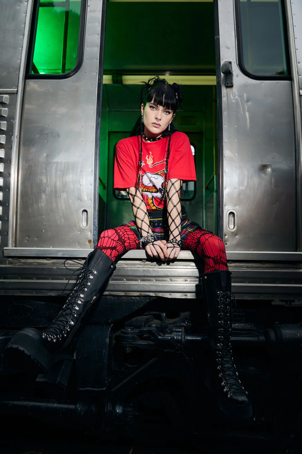 Faux Torn Fishnets - Image 2