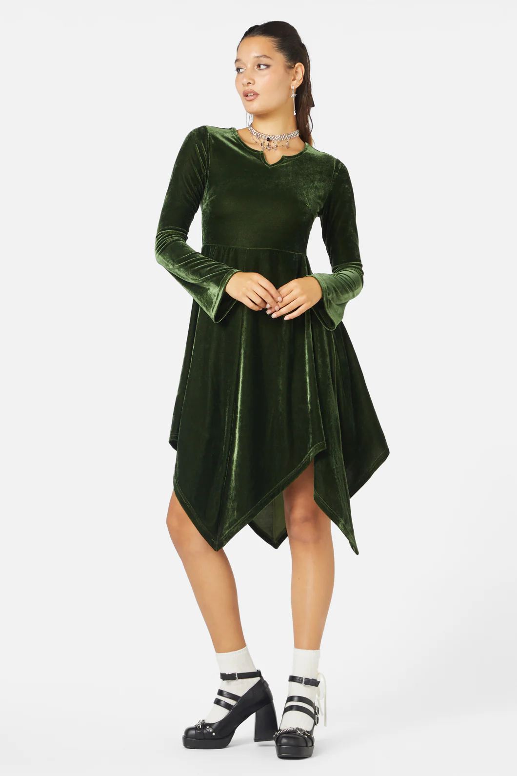 Fern Velvet Dress - Image 9