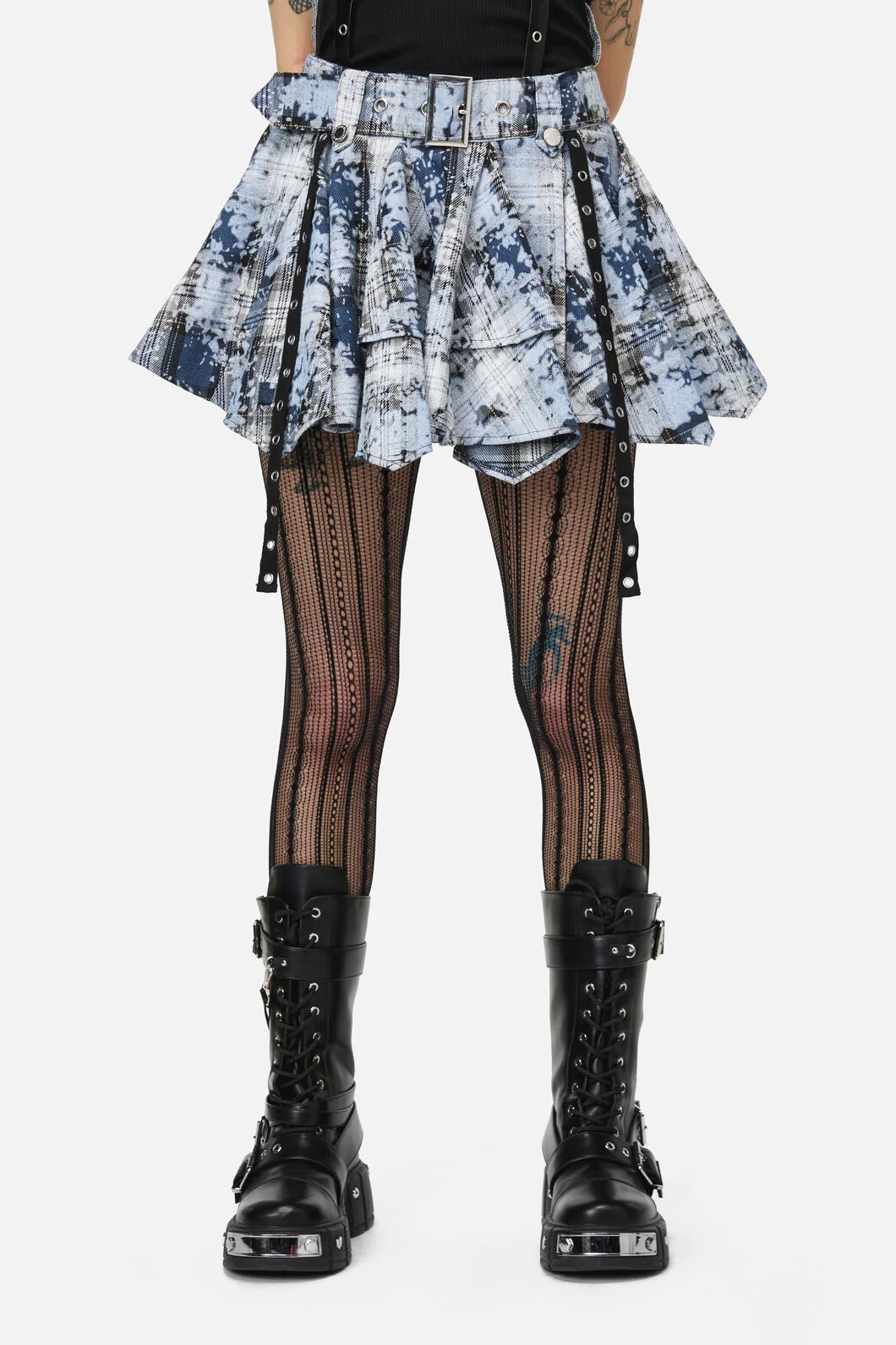Fiendish Tartan Goth Skort - Image 2