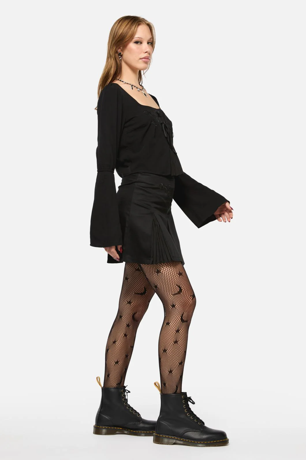 Filigree Pleat Goth Top - Image 4