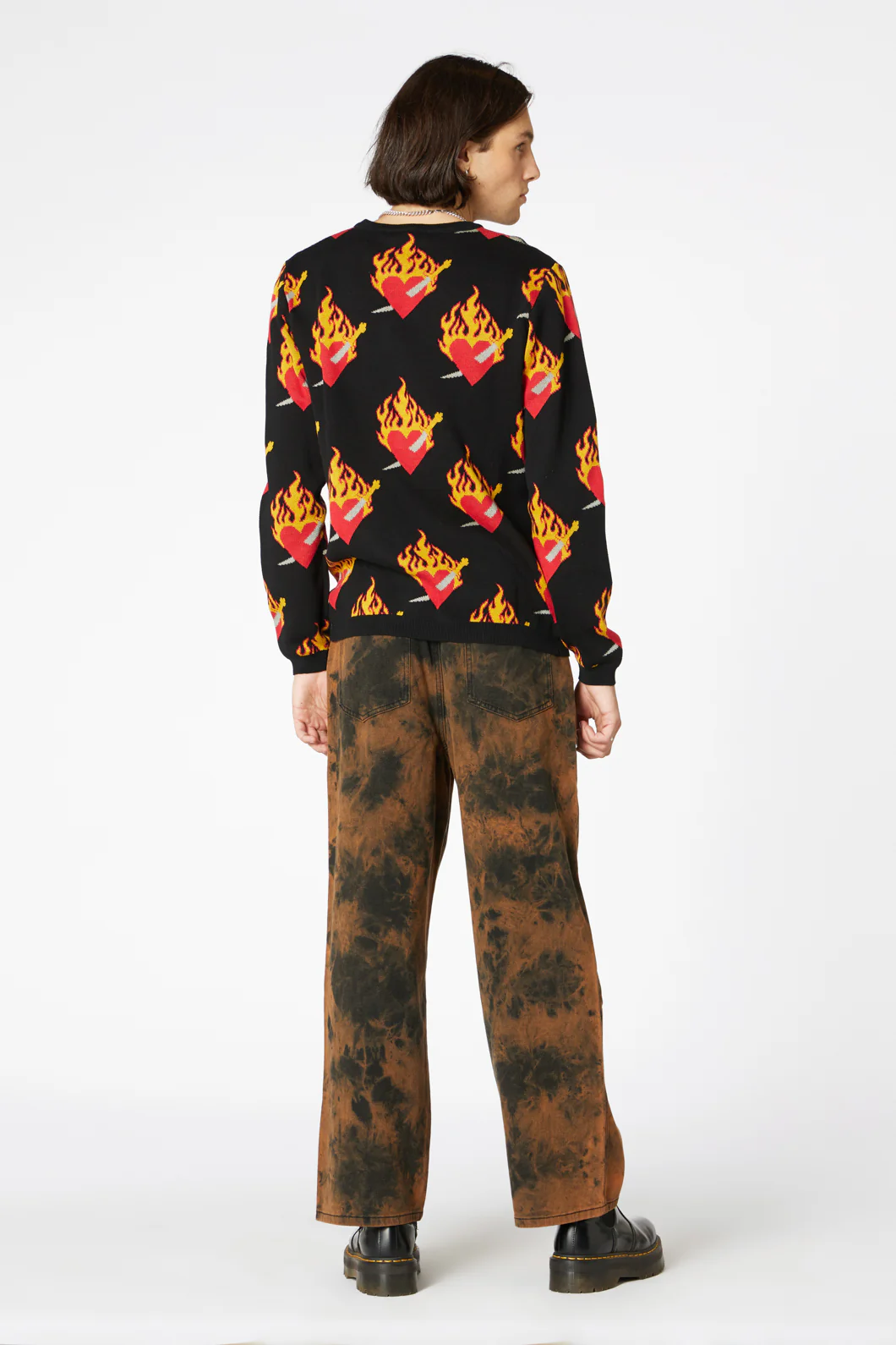 Flamed Heart Unisex Knit - Image 5