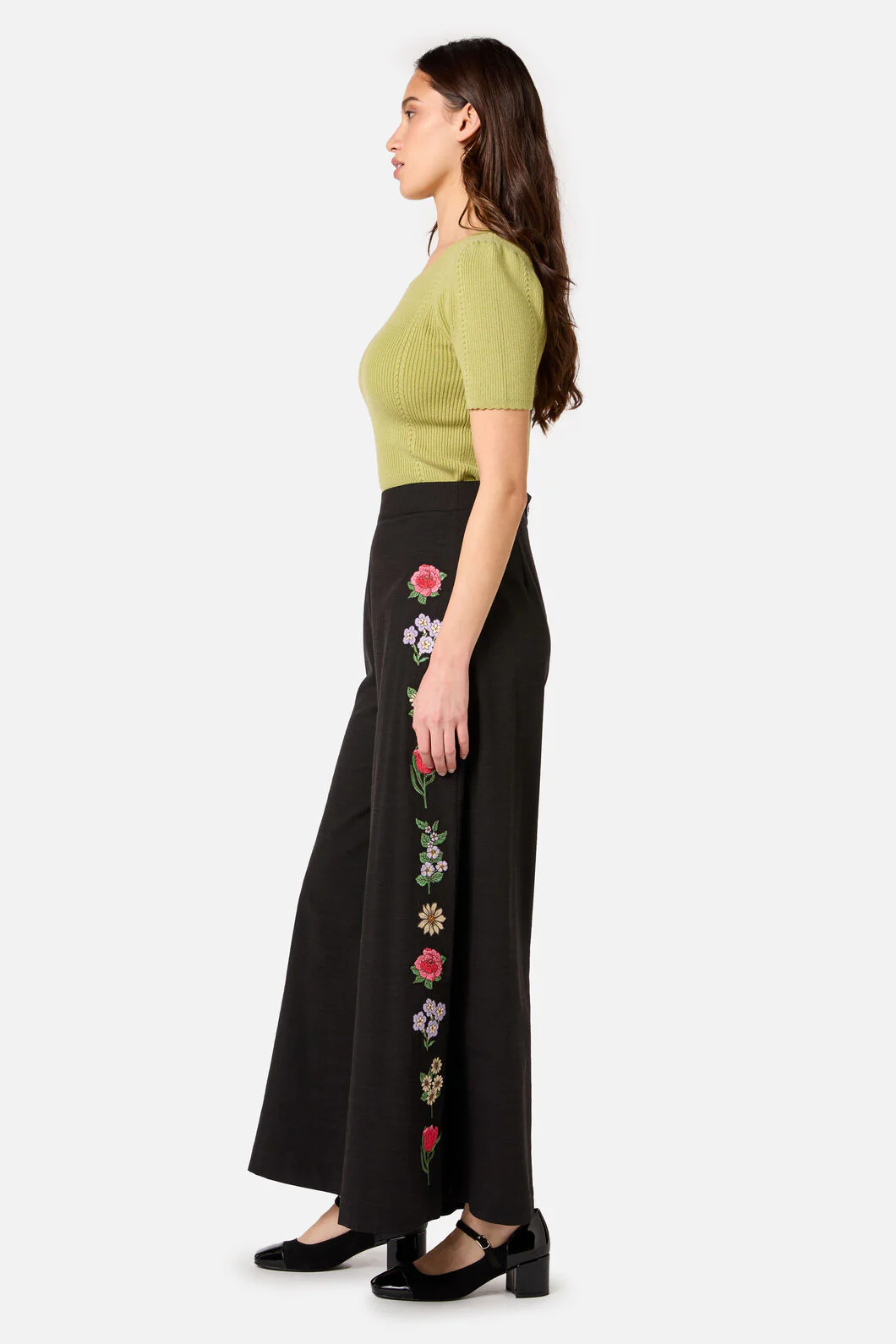 Fleur Embroidered Pant - Image 3