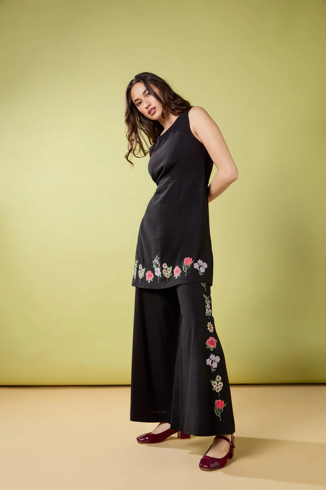 Fleur Embroidered Pant - Image 8