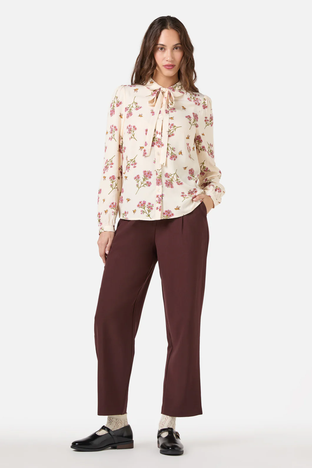 Flora Bee Long Sleeve Blouse - Image 2