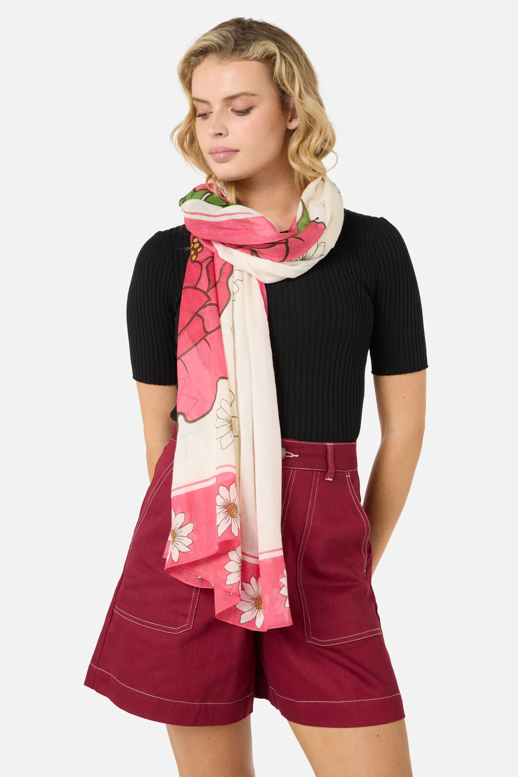 Floral Fields Cotton Sarong - Image 2